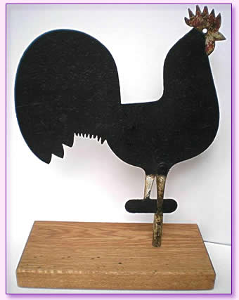 Ca. 1900 Rooster Weathervane